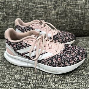 Girls Adidas floral shoes